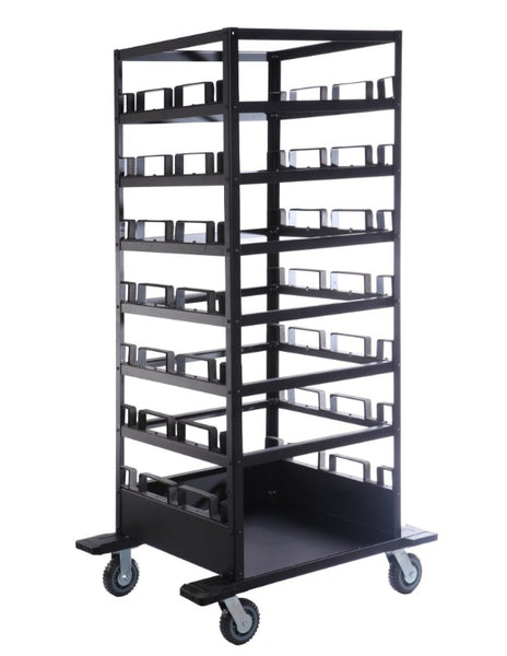 Barriers Stanchions 21-Post Horizontal Cart- TheCrowdController.com