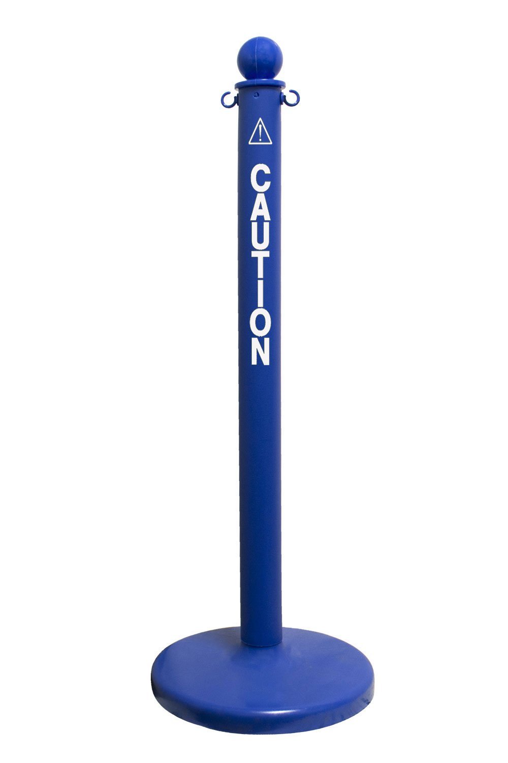 2.5" Diameter Safety Stanchion with Preprinted Label - The Crowd Controller