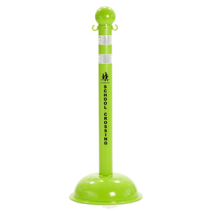3" School Crossing Stanchion / 41" Height - The Crowd Controller