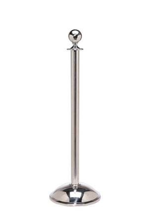 Crowd Control Barrier Stanchions Elegance Ball Top Dome Base - TheCrowdController.com