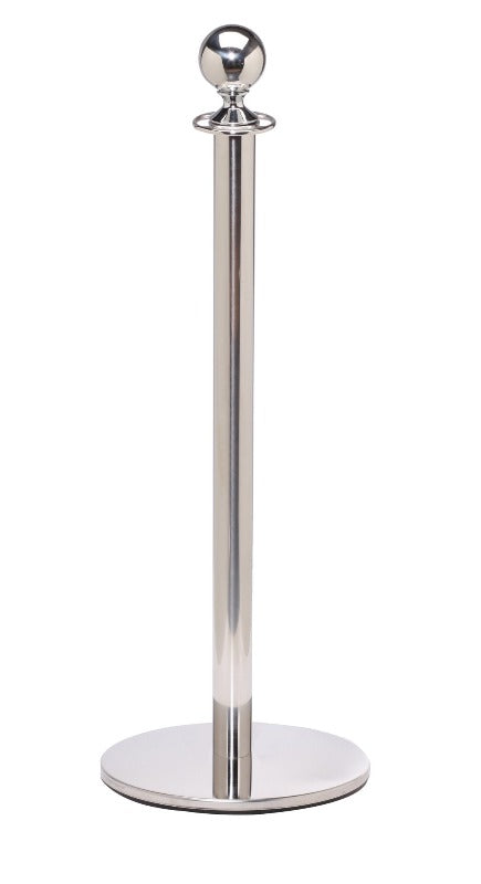 Crowd Control Barrier Stanchions Elegance Ball Top Profile Base - TheCrowdController.com