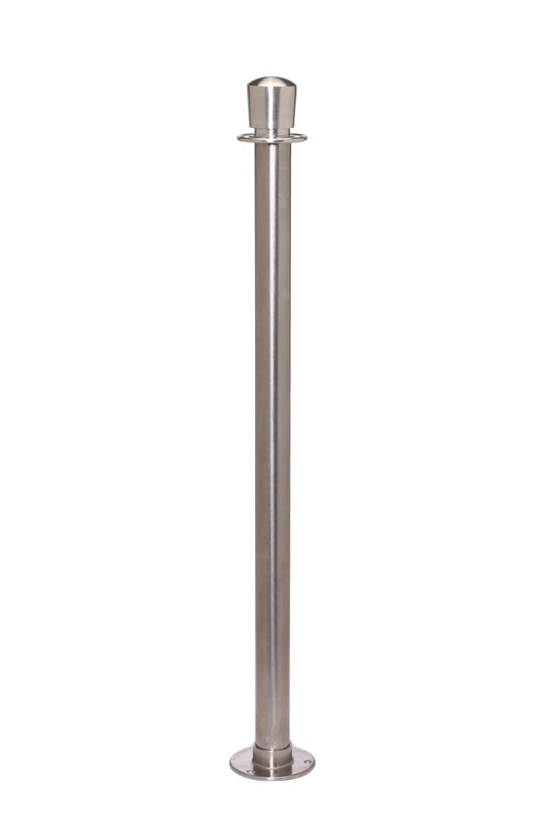 Crowd Control Barrier Stanchions Elegance Crown Top Fixed Base- TheCrowdController.com