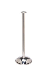 Crowd Control Barrier Stanchions Elegance Flat Top Dome Base- TheCrowdController.com