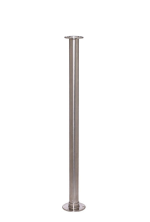 Crowd Control Barrier Stanchions Elegance Flat Top Fixed Base - TheCrowdController.com