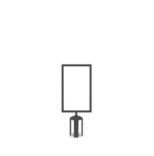 Barriers Stanchions Standard Vertical Frame with Adapter For Belt - The Crowd Controller