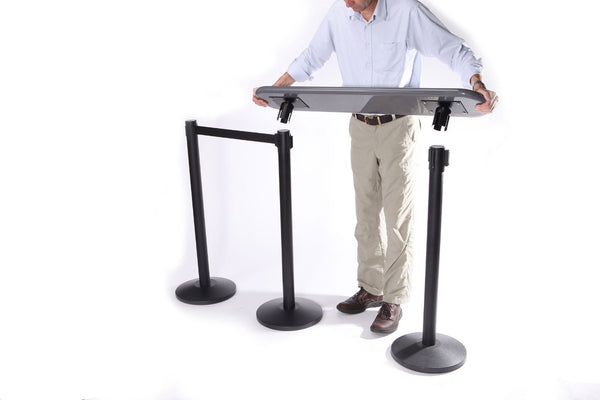 Barriers Stanchions Writing Table - The Crowd Controller