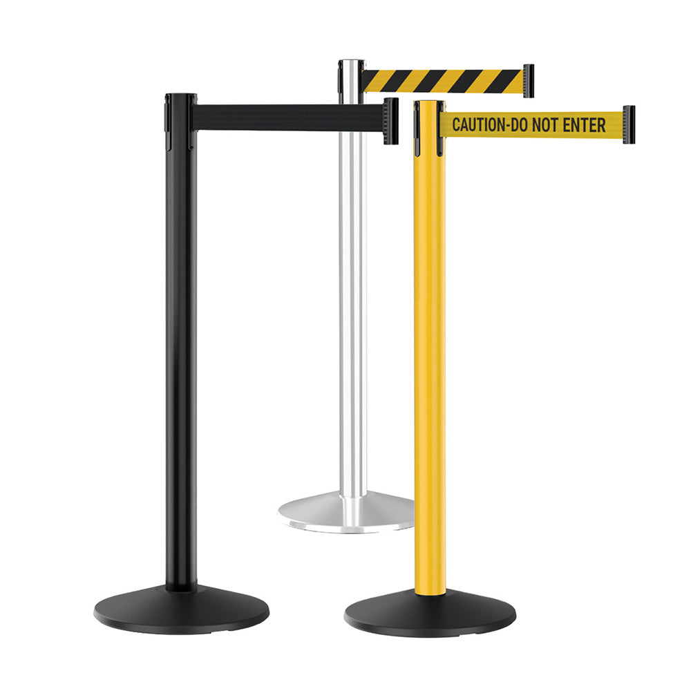 Retracta-Belt® Portable Retractable Belt Barriers | Indoor/Outdoor Crowd Control Stanchions