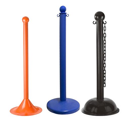 Solid Color Stanchions | The Crowd Controller