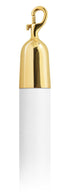 Vinyl 1.5 in Rope with Snap Hooks | Lavi - SN - Snow Vinyl - 00 - Polished Brass