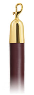Vinyl 1.5 in Rope with Snap Hooks | Lavi - WN - Wine Vinyl - 00 - Polished Brass