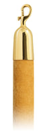 Velvet 1.5 in Rope with Snap Hooks | Lavi - AN - Antique Velour - 00 - Polished Brass