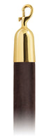 Velvet 1.5 in Rope with Snap Hooks | Lavi - TB - Tobacco Velour - 00 - Polished Brass