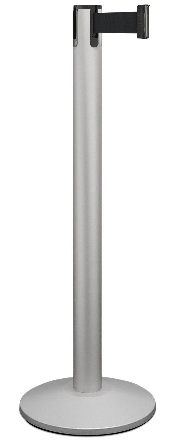 Contempo Platinum Knock-Down Stanchion - Matte Silver