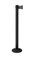 QueuePro 250 Xtra Magnetic 13 ft wide belt barrier stanchion in black