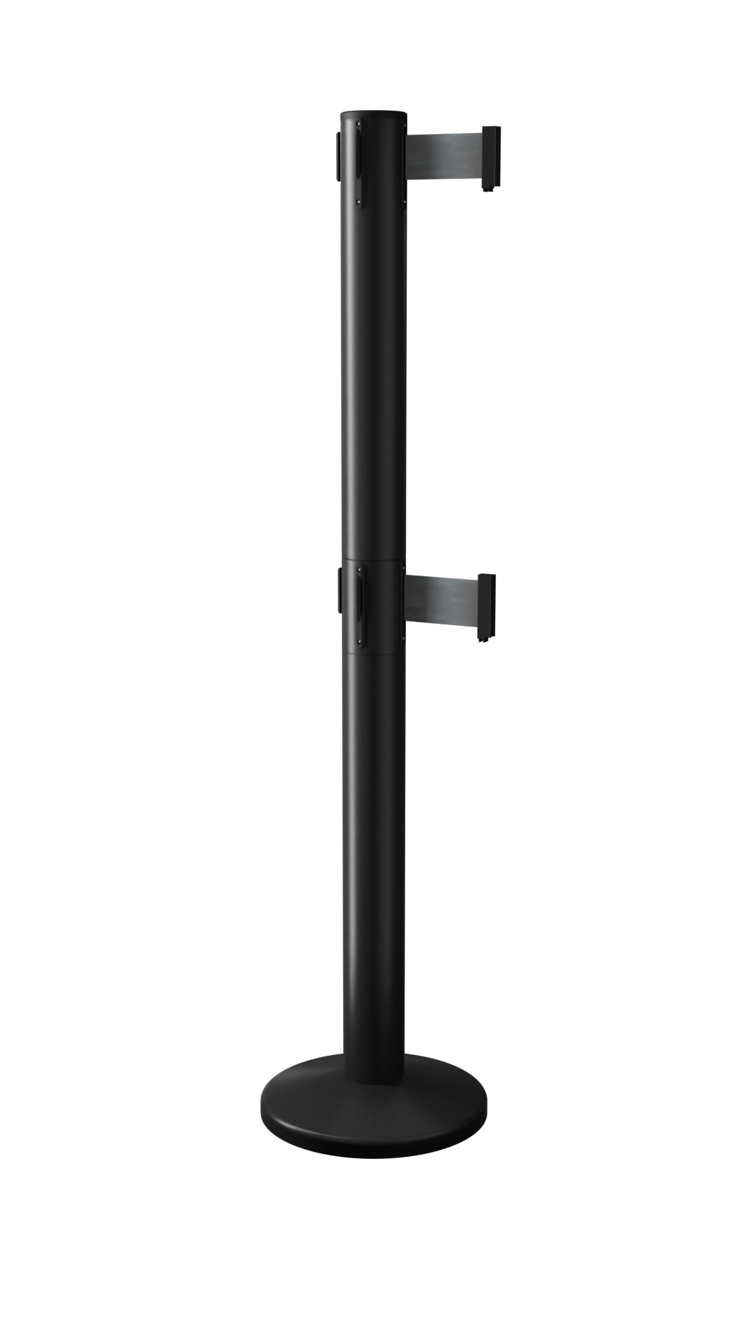QueuePro Twin 250 Magnetic ADA stanchion in black