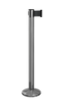 QueuePro 250 Xtra Magnetic wide belt stanchion in polished stainless steel