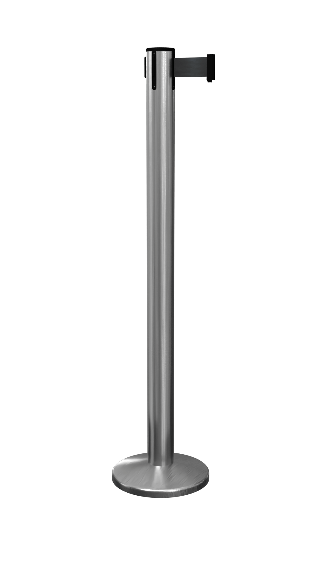 QueuePro 250 Magnetic stanchion in satin stainless steel