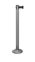 QueuePro 250 Magnetic stanchion in satin stainless steel