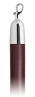 Vinyl 1.5 in Rope with Snap Hooks | Lavi - WN - Wine Vinyl - 40 - Polished Stainless Steel