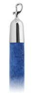 Velvet 1.5 in Rope with Snap Hooks | Lavi - RB - Royal Blue - 40 - Polished Stainless Steel