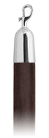 Velvet 1.5 in Rope with Snap Hooks | Lavi - TB - Tobacco Velour - 40 - Polished Stainless Steel