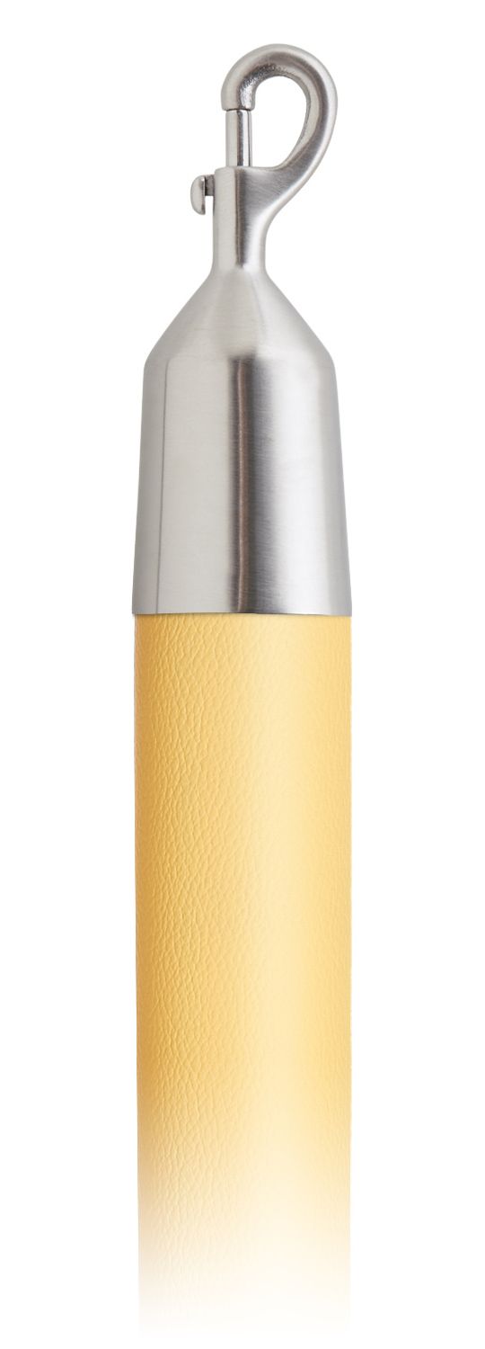 Vinyl 1.5 in Rope with Snap Hooks | Lavi - GD - Gold Vinyl - 44 - Satin Stainless Steel