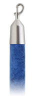 Velvet 1.5 in Rope with Snap Hooks | Lavi - RB - Royal Blue - 44 - Satin Stainless Steel