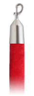 Velvet 1.5 in Rope with Snap Hooks | Lavi - CD - Cardinal Velour - 44 - Satin Stainless Steel