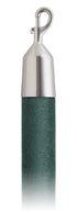Velvet 1.5 in Rope with Snap Hooks | Lavi - EG - Evergreen Velour - 44 - Satin Stainless Steel