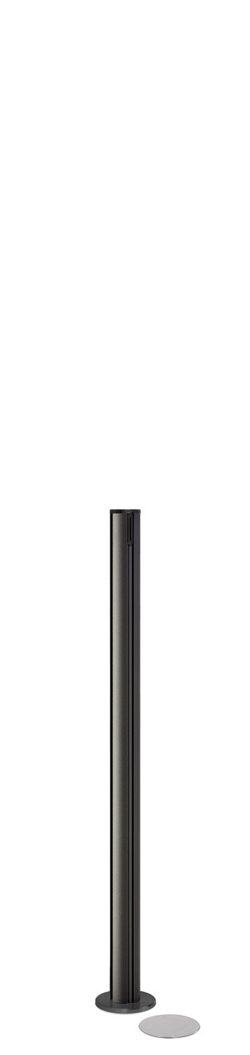 Beltrac Magnetic Partition Post | No Belt - WB - Wrinkle Black - 5.5" Magnetic
