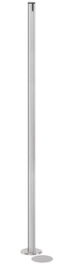 Beltrac Magnetic Partition Post | No Belt - SA - Satin - 5.5" Carpet Magnetic
