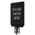 Post sign bracket with Please Enter Here ColorCore insert, black