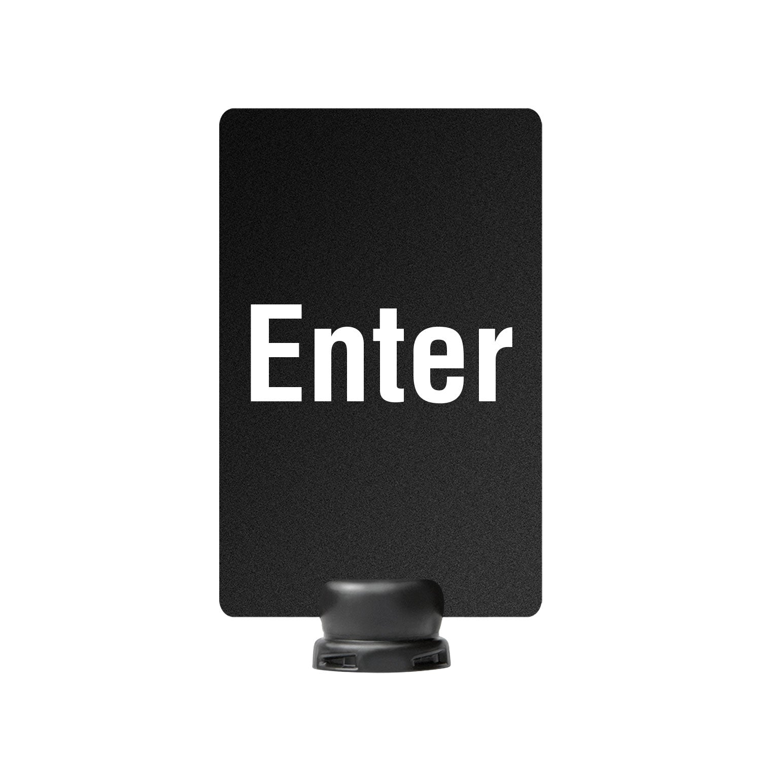 Tempest Outdoor Stanchion Post-Top Sign - 7 x 11, Enter