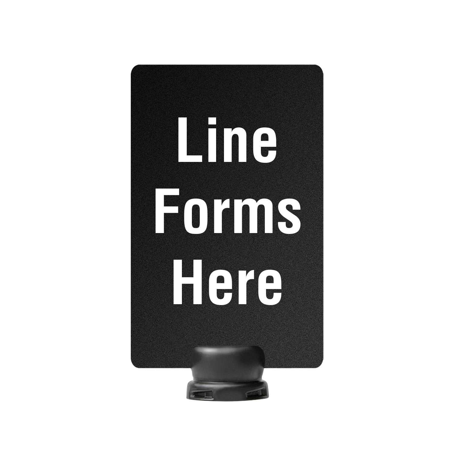 Tempest Outdoor Stanchion Post-Top Sign - 7 x 11, Line Forms Here