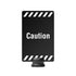 Tempest Outdoor Stanchion Post-Top Sign - 7 x 11, Caution