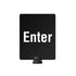 Tempest Outdoor Stanchion Post-Top Sign - 11 x 14, Enter