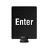 Tempest Outdoor Stanchion Post-Top Sign - 8.5 x 11, Enter