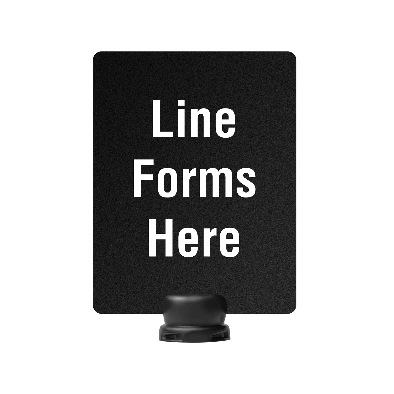 Tempest Outdoor Stanchion Post-Top Sign - 8.5 x 11, Line Forms Here