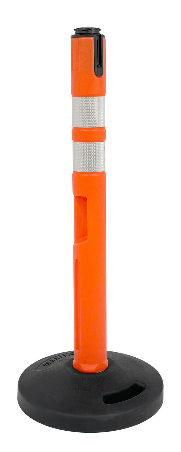 Heavy Base Delineator Post | Safety Orange - OR - Safety Orange - Single Delineator