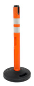 Heavy Base Delineator Post | Safety Orange - OR - Safety Orange - Single Delineator