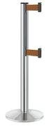 Beltrac 3000 ADA Portable Dual-Belt Stanchion | 10 FT Belts - CL - Chrome - BZ - Bronze