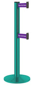 Beltrac 3000 ADA Portable Dual-Belt Stanchion | 10 FT Belts - CS - Custom - SU - Custom Printing