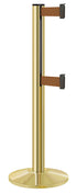 Beltrac 3000 ADA Portable Dual-Belt Stanchion | 10 FT Belts - GD - Gold - BZ - Bronze
