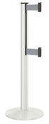Beltrac 3000 ADA Portable Dual-Belt Stanchion | 10 FT Belts - LW - Lavi White - GY - Gray