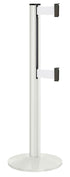 Beltrac 3000 ADA Portable Dual-Belt Stanchion | 10 FT Belts - LW - Lavi White - WT - White