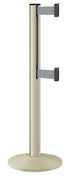 Beltrac 3000 ADA Portable Dual-Belt Stanchion | 10 FT Belts - PS - Pacific Sand - GY - Gray