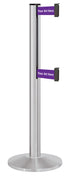 Beltrac 3000 ADA Portable Dual-Belt Stanchion | 10 FT Belts - SA - Satin - SU - Custom Printing