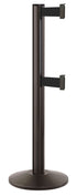 Beltrac 3000 ADA Portable Dual-Belt Stanchion | 10 FT Belts - SB - Statuary Bronze - BK - Black