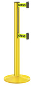 Beltrac 3000 ADA Portable Dual-Belt Stanchion | 10 FT Belts - YL - Yellow - S2 - Maintenance in Progress