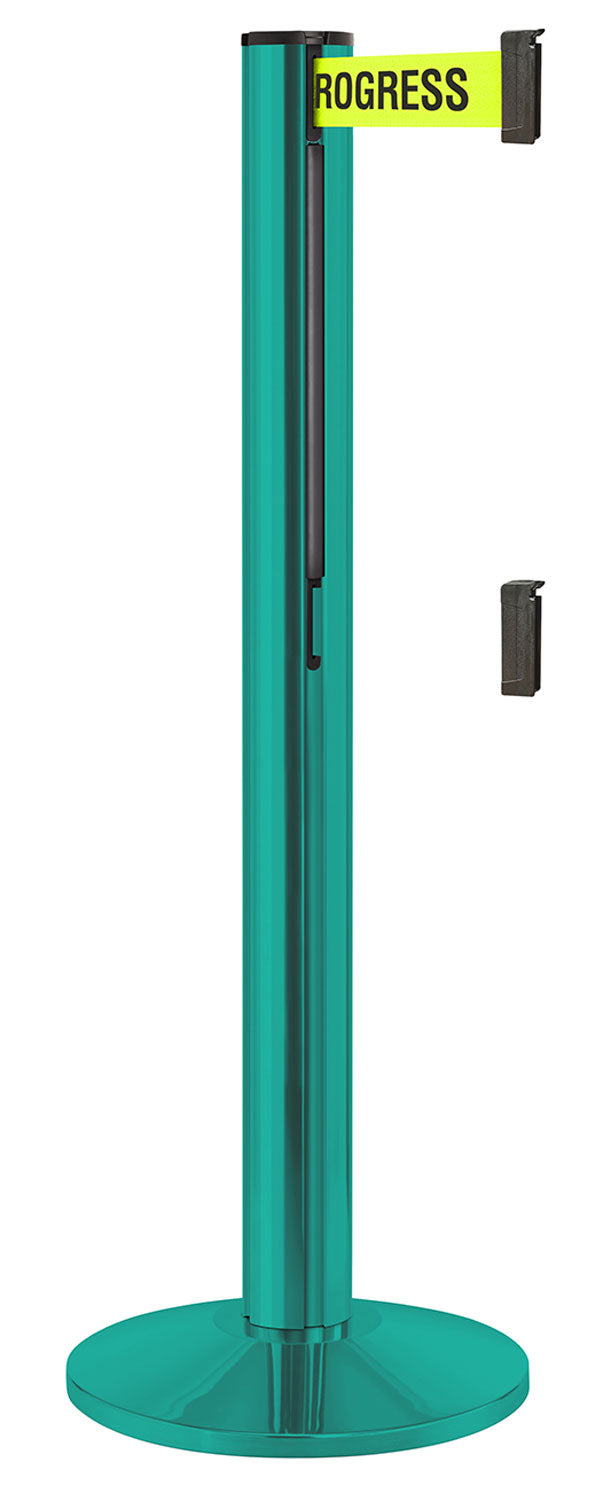 Beltrac 3000 ADA Portable Dual-Belt Stanchion | 15 FT Belts - CS - Custom - S2 - Maintenance in Progress